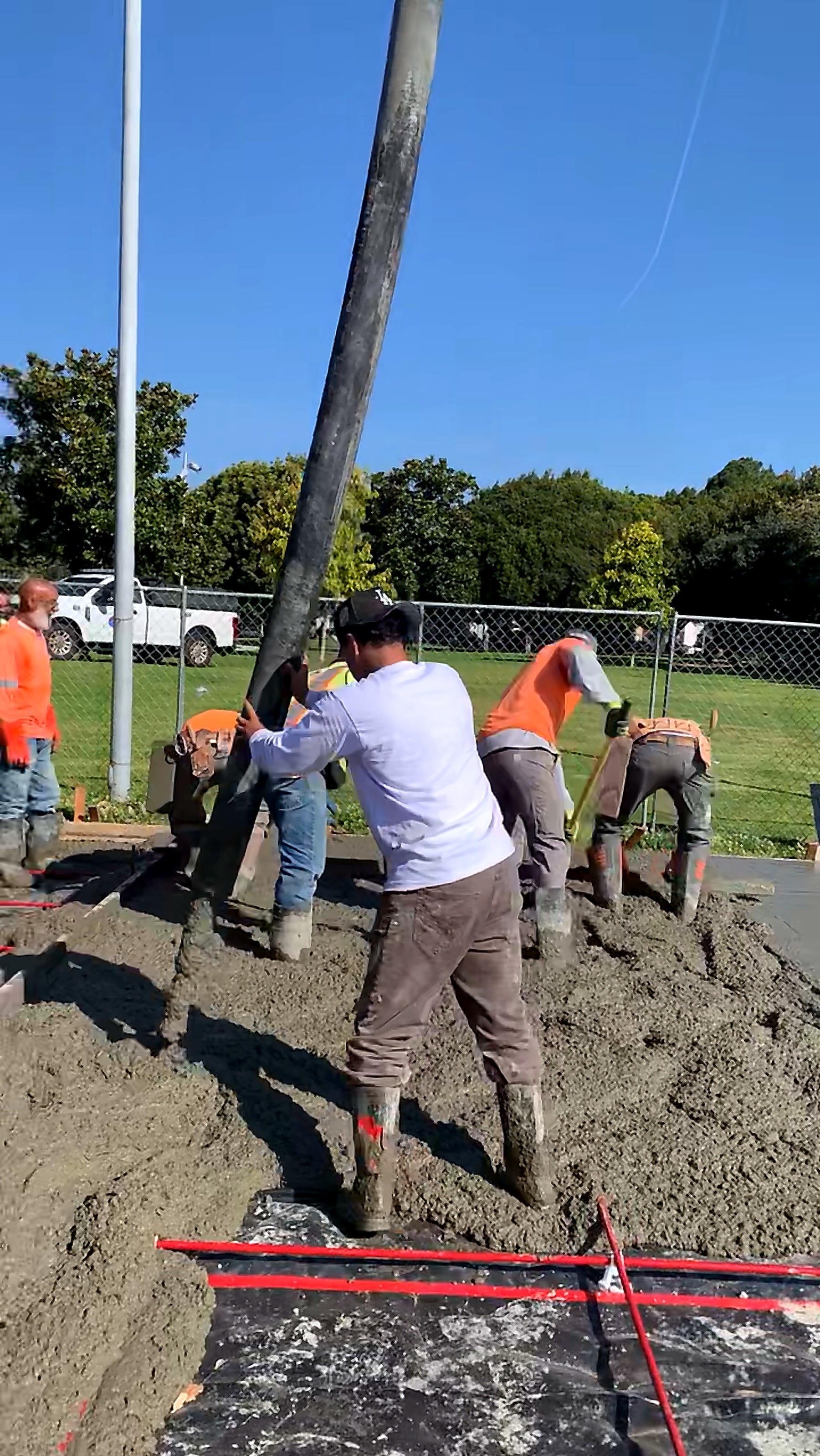 Kris Gamez working construction before starting KJG Realty