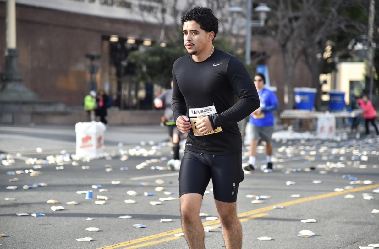Kris Gamez running a marathon
